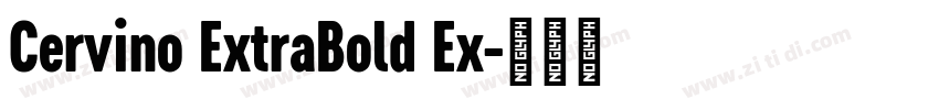 Cervino ExtraBold Ex字体转换